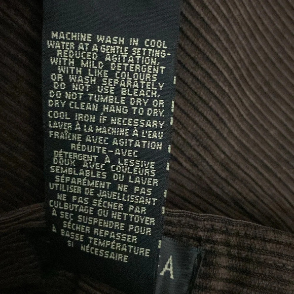 NWT, DELLA SPIGA, ITALY, Brown Corduroy Midi Skirt, Size 14 - Picture 8 of 9